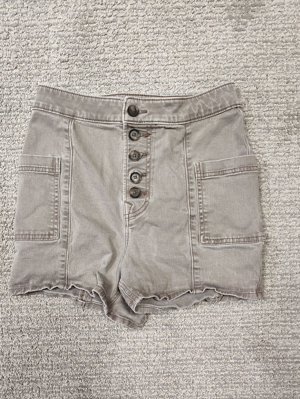 Women's EXPRESS Shortie Vintage High Rise Shorts - Size 2 Stretch - EUC - Picture 2 of 4